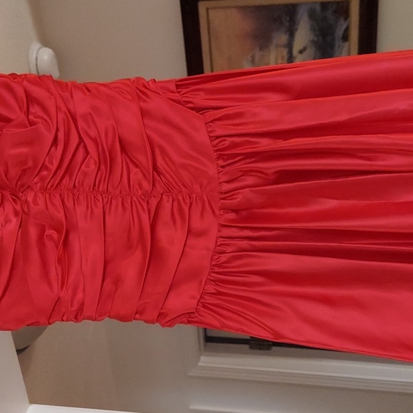 Vintage 80s/90s Prom dress. LIKE NEW red size 9 - Picture 3 of 16